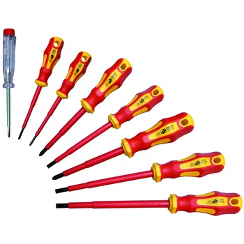 Set 8 surubelnite electrician izolate 1000V, VDE/GS, BGS Germany Set 8 surubelnite electrician izolate 1000V, VDE/GS, BGS Germany