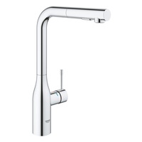 Baterie de bucatarie Grohe Accent 30432000, inalta, tip L, dus extractabil, 2 functii, crom