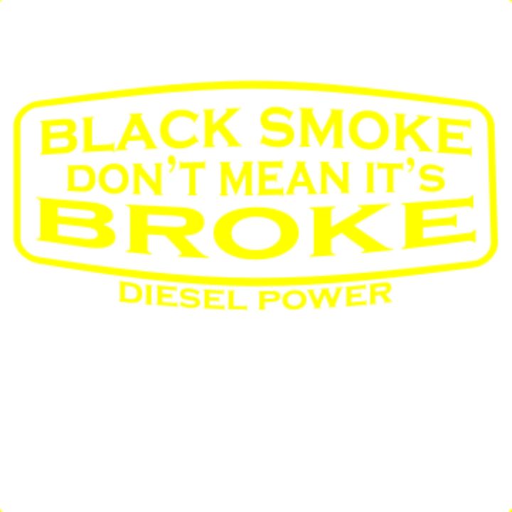 Sticker decorativ perete, auto si geam, Black smoke, Galben