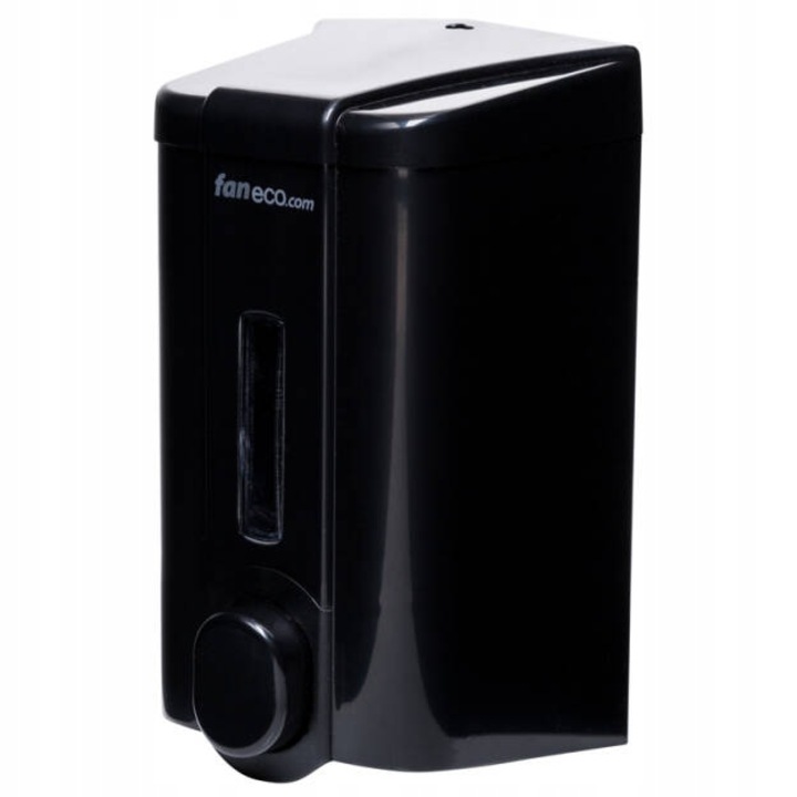 Dozator pentru sapun lichid, Faneco, Plastic, 1000 ml, Negru