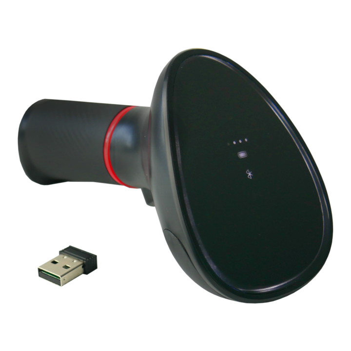 Scanner de coduri de bare 1D/2D fara fir, WIFI, 2.4G, Bluetooth, automat/manual, carcasa robusta IP54, nivel baterie, senzor CMOS, coduri Aztec, pentru documente de inmatriculare a vehiculelor, mod memorie, receptor USB, HDWR HD-SL95
