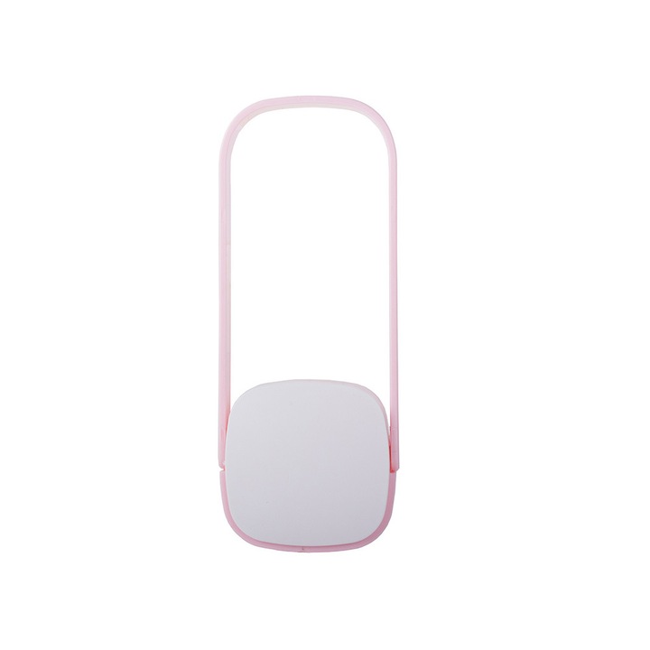 Suport pliabil pentru umerase, 24115, Plastic, 7 x 15.5 cm, Alb/Roz