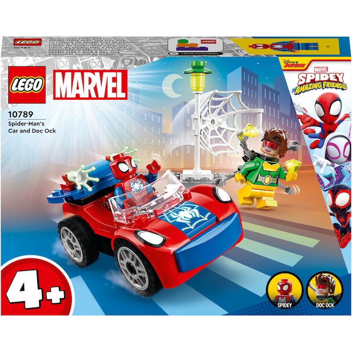 LEGO® Super Heroes - Masina Omului Paianjen si Doc Ock 10789, 48 piese