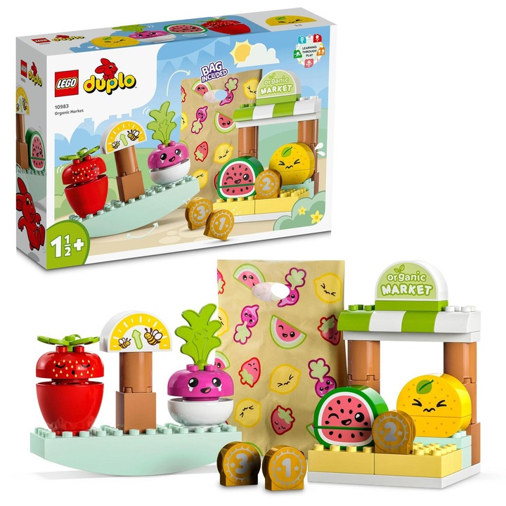 LEGO® DUPLO® - Prima mea piata de produse bio 10983, 40 piese