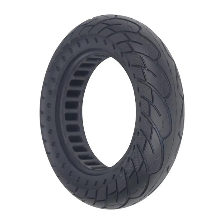 Бандажна безкамерна плътна гума за ел. скутер Nedong 10 x 2.5, Черна