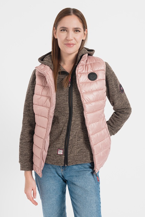 Geo Norway, Vesta cu fermoar Annecy, Roz pastel, 2