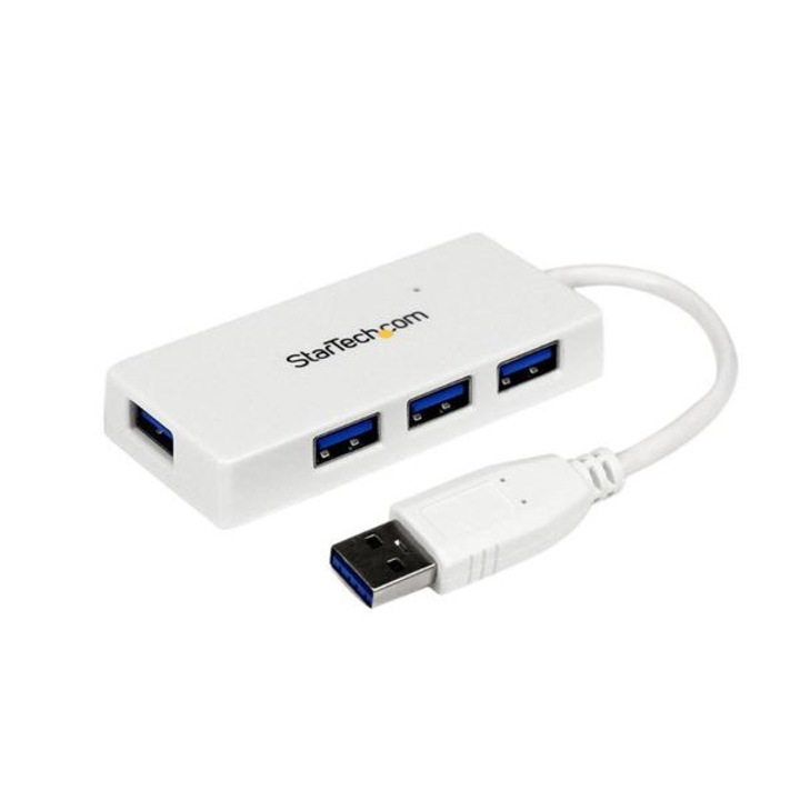 USB хъб StarTech ST4300MINU3W, USB Type-A, 4 USB Type-A порта Бял