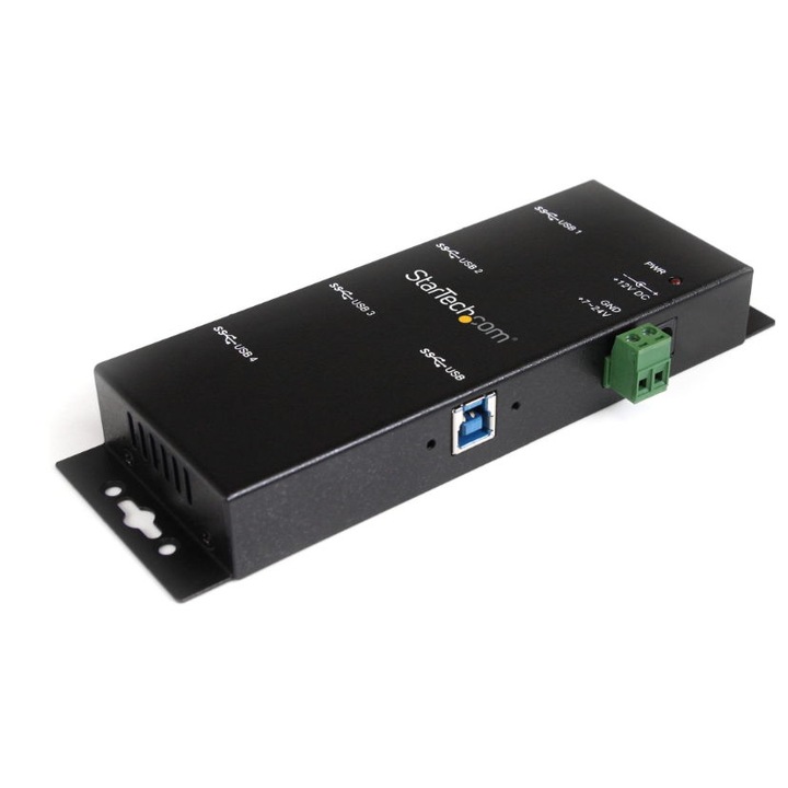 USB хъб StarTech ST4300USBM, 4 порта, Черен терминален блок