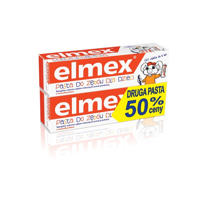 Pasta de dinti copii, Elmex-meridol, 0-6 ani, 50mlx2