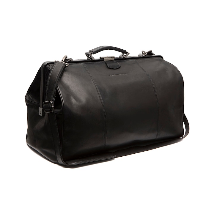Пътна чанта с отделение за лаптоп, The Chesterfield Brand, естествена кожа, Corfu, Черна