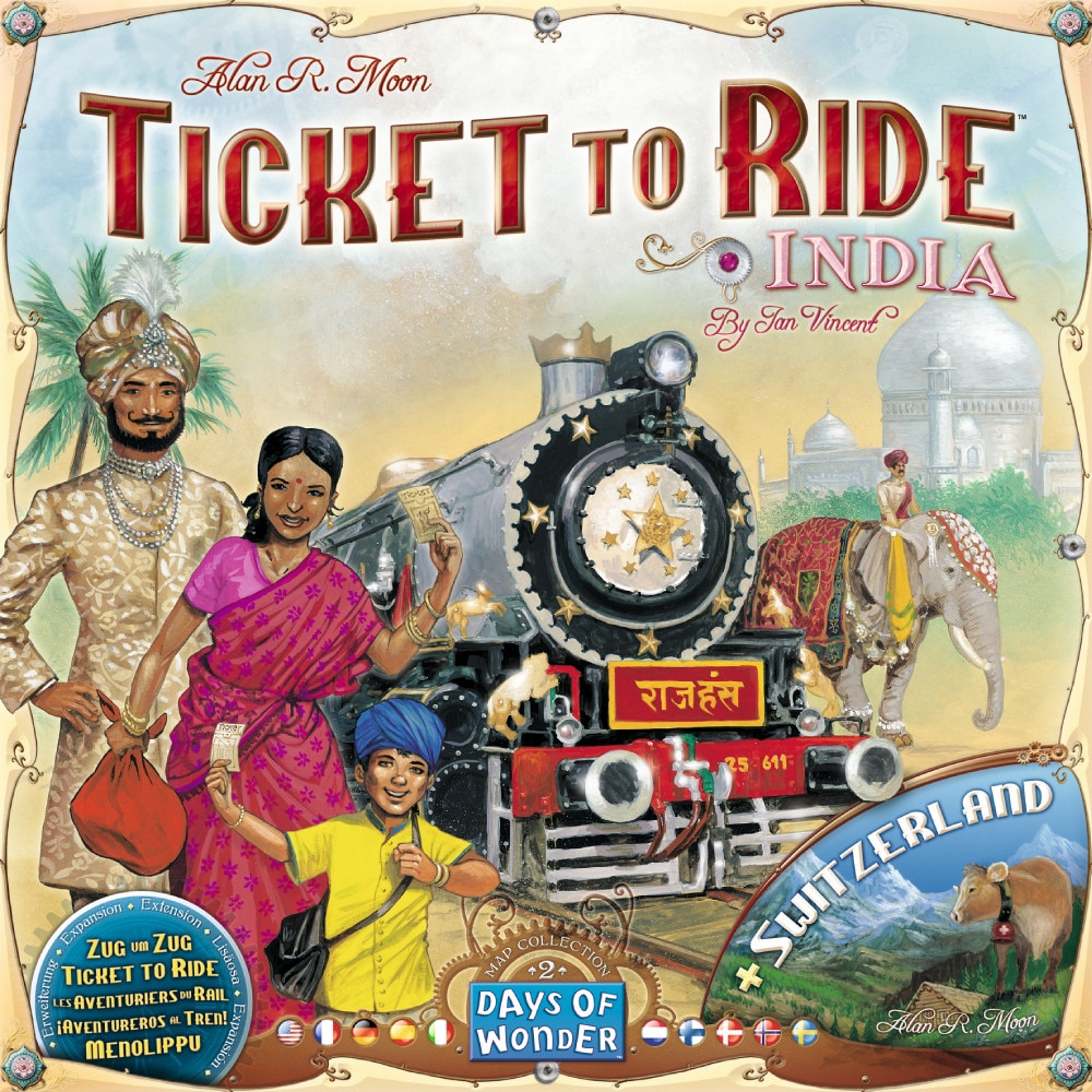 Ticket to Ride Map Collection: Volume 2 /-/ India & Switzerland
