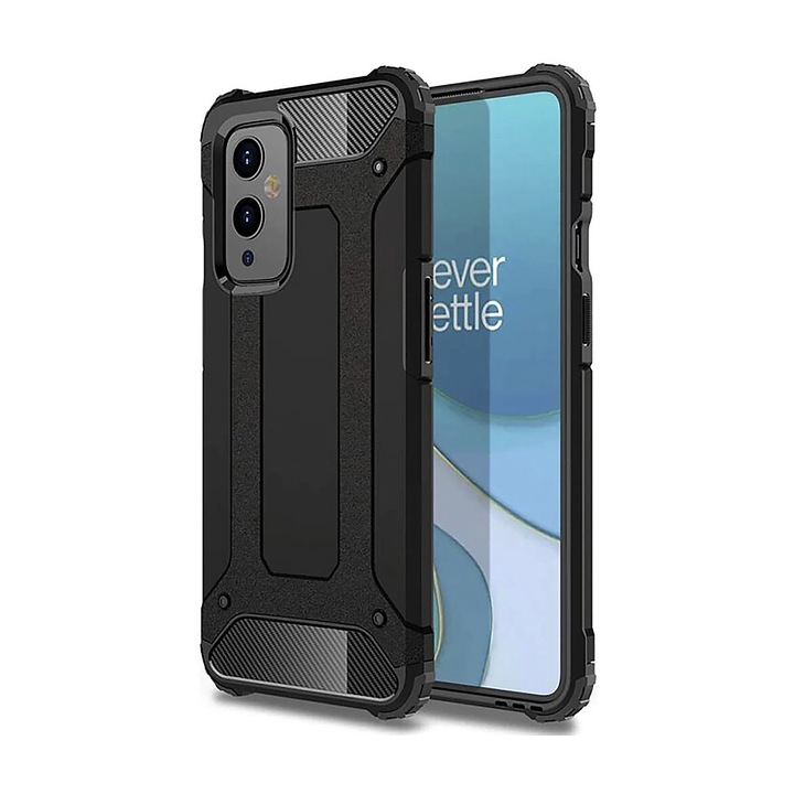 Защитен калъф, съвместим с OnePlus Nord N100, Army Shield, Hybrid Armor, черен
