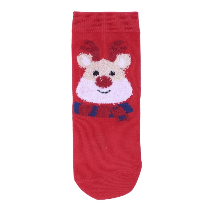 Детски дълги чорапи, Коледа, 95% памук, Безшевни, NO5446, 32-35 EU, Многоцветни