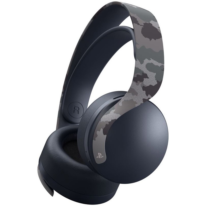 Слушалки Gaming Sony Pulse 3D, Wireless, Микрофон, За PlayStation 5, Grey Camouflage