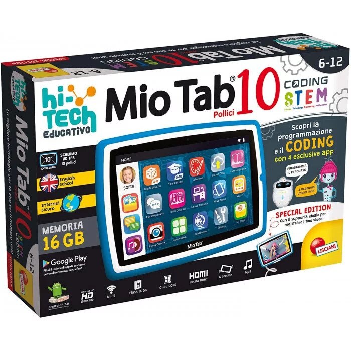 Tableta Mio Tab 10, Quad-Core, 10", 1GB RAM, 16GB, Wi-Fi, Blue - eMAG.ro
