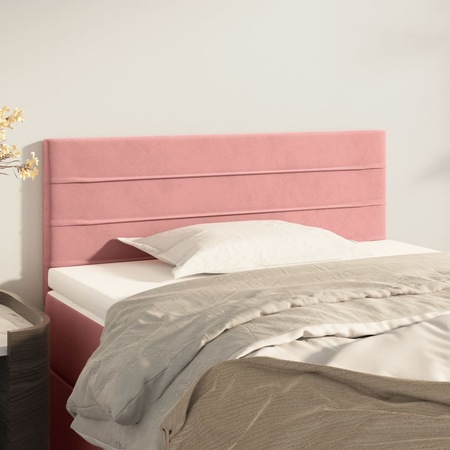Tablie de pat, roz, 90x5x78/88 cm, catifea, 5,65kg - 346129