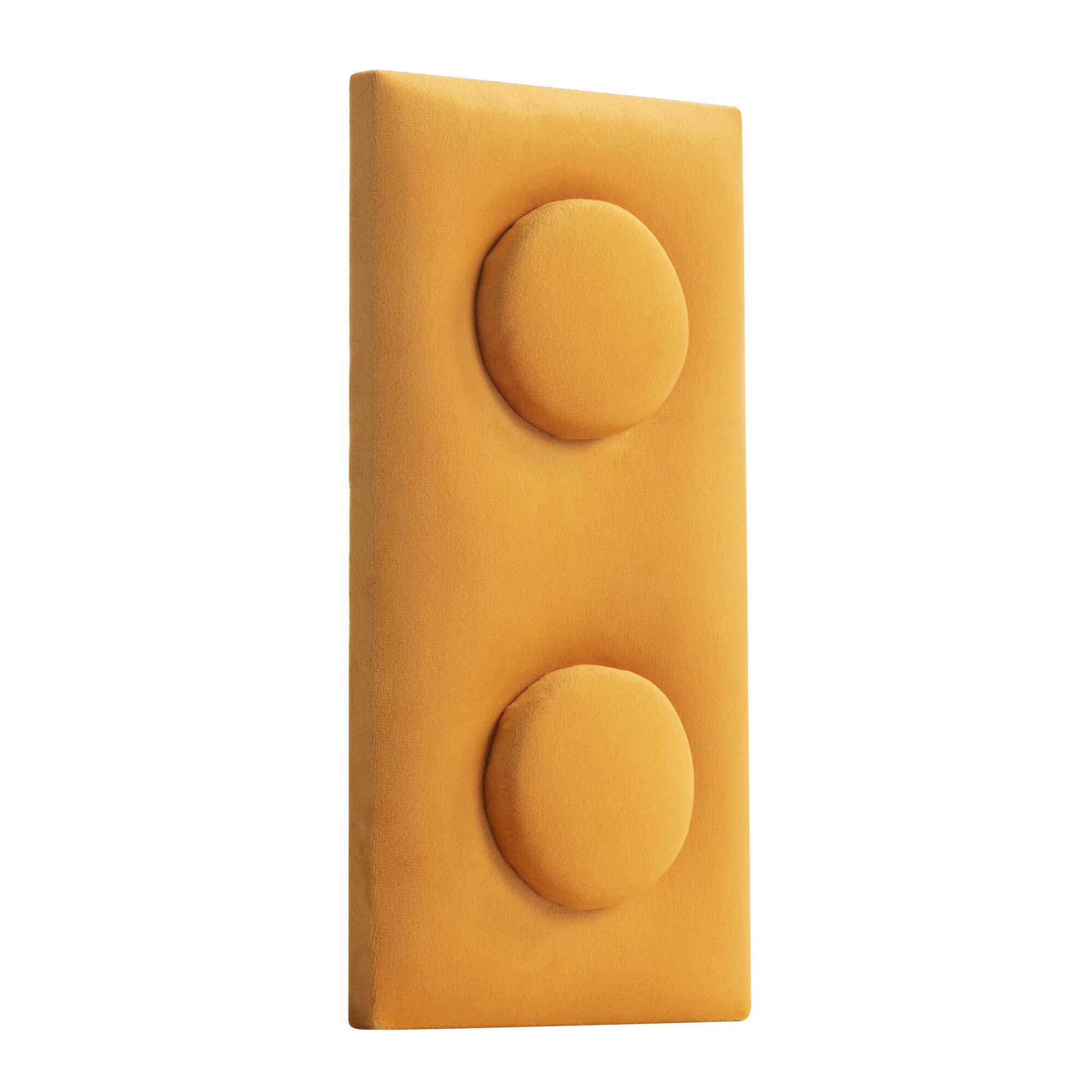 Panou tapitat Lego, Gold Label, Spuma, 12.5 x 25 x 4 cm, Portocaliu