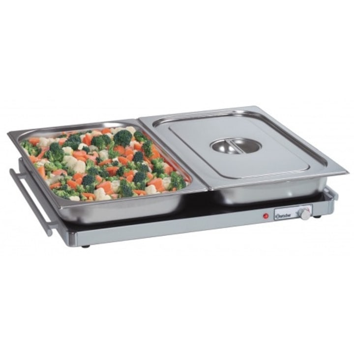 Plita cu inductie, Bartscher, Otel inoxidabil, 2700 W, Argintiu/Negru