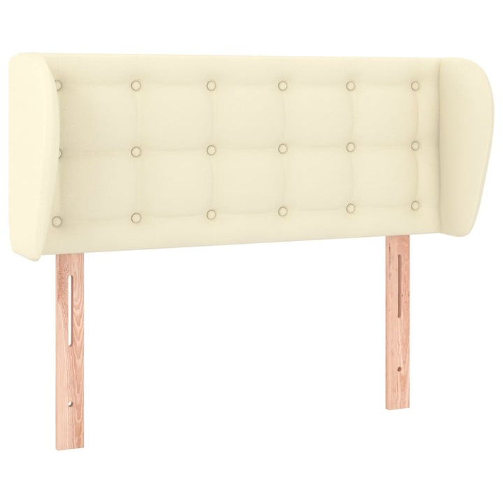 Горна табла с уши vidaXL, Кремава, 83x23x78/88 см, Изкуствена кожа, 6.05 Kg