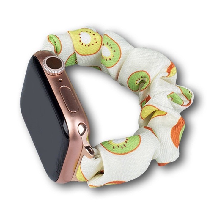 Часовник Apple Watch 7 7/6/5/4/3/2/SE 45/44/42 mm, Hurtel, Elastic, Plastic, Kiwi Model, Multicolor