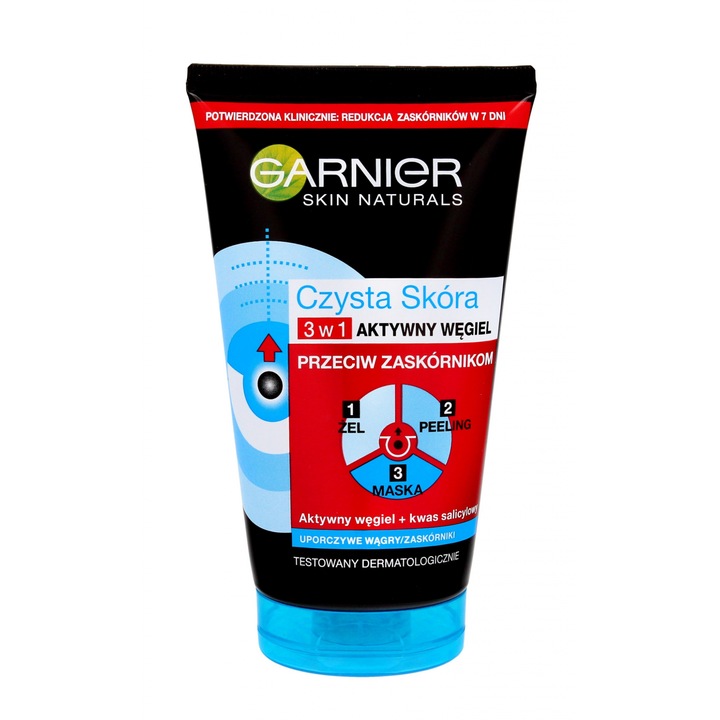 Arctisztító gél, Garnier, Tökéletlen bőrre alkalmas, 150 ml