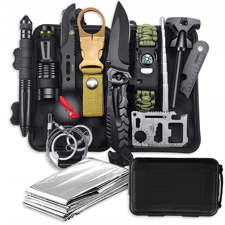 Kit de supravietuire, 14382, 10 piese, Multicolor