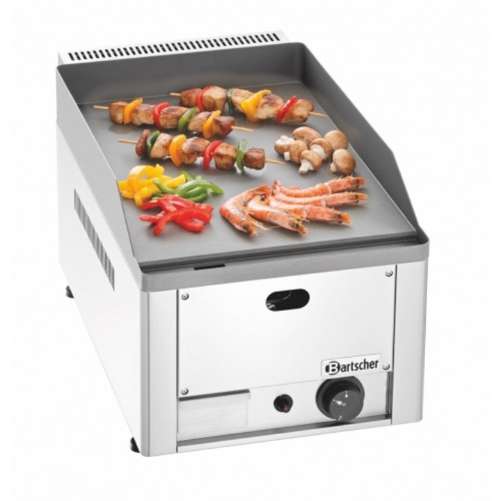 Gratar electric, Bartscher, Otel inoxidabil, 4000 W, Argintiu
