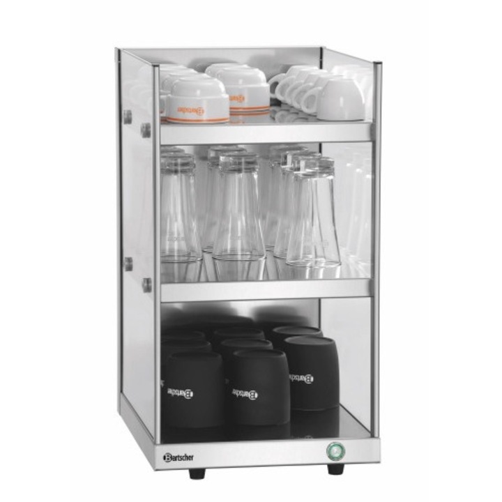 Incalzitor de cani in 3 trepte, Bartscher, Otel inoxidabil, 300 W, Argintiu