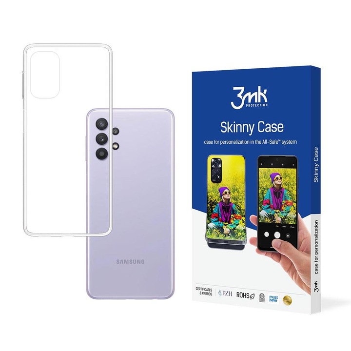 Védőtok 3Mk, Galaxy A32 5G-hez, TPU, Transparent