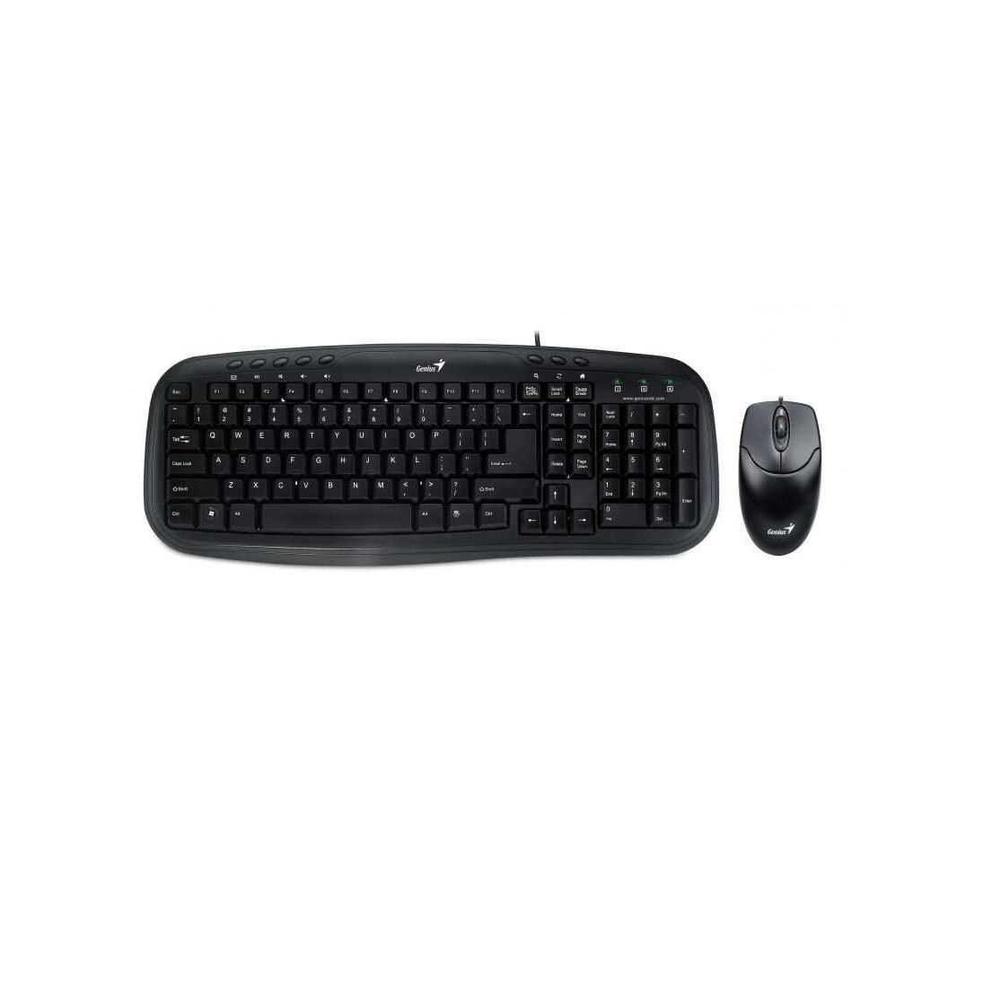 Kit Mouse Si Tastatura Cu Fir Genius Km-200, Usb, Negru