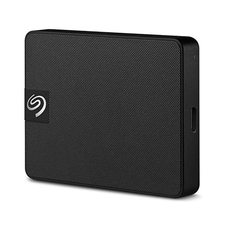 Външен SSD Seagate Expansion, 2TB, USB 3.0, USB-C, черен