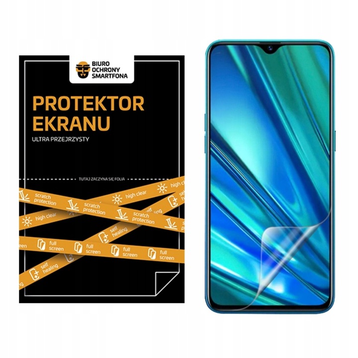 Защитно фолио, Biuro Ochrony Smartphone, Hydrogel, Realme 5i, Transparent