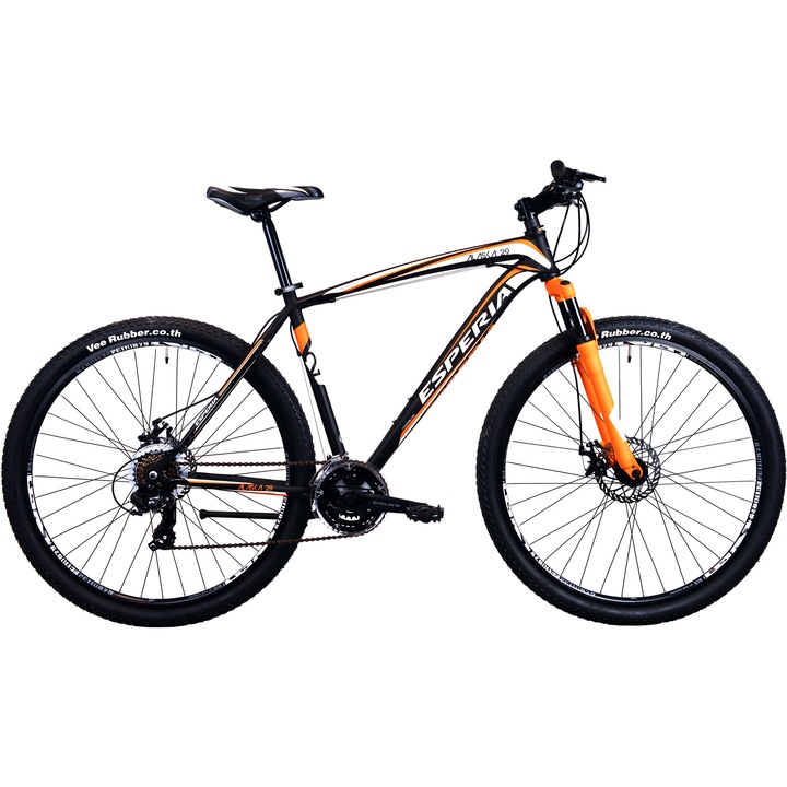 Велосипед MTB Esperia Alaska 29-er, Black/Orange, 46 см, S