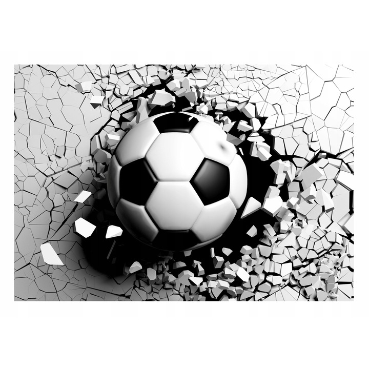 3D Tapéta Gyermek Futball Ifjúsági 312x219 cm, Nem szőtt Gyerek Tapéta