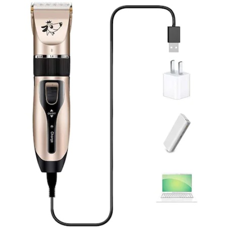 Aparat de tuns Aorlis, lama ceramica reglabila, wireless, 8200 rpm, pentru caini, pisici, ovine