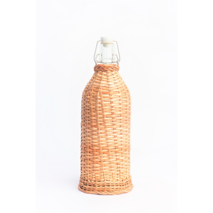 Sticla impletita cu rachita 1L