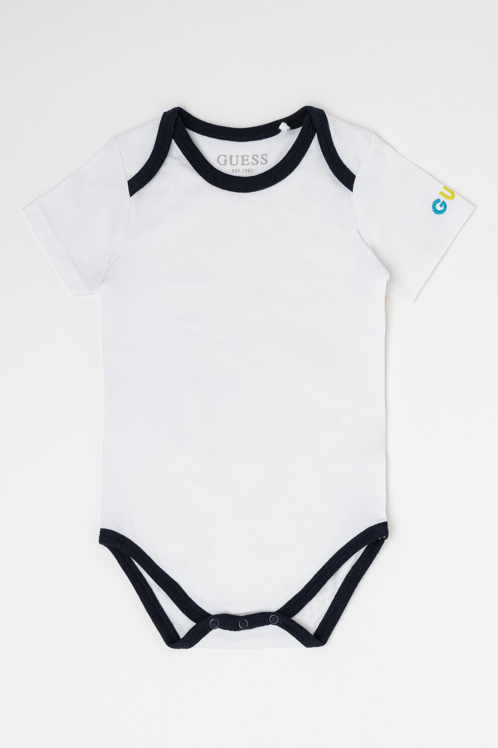 GUESS JEANS, Боди и гащеризон от деним 2 части, Бял, Тъмносин, 5562