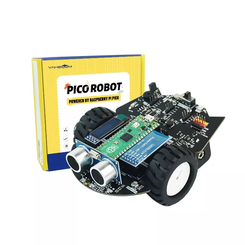 Robot educational STEM cu placa Raspberry Pi Pico - eMAG.ro