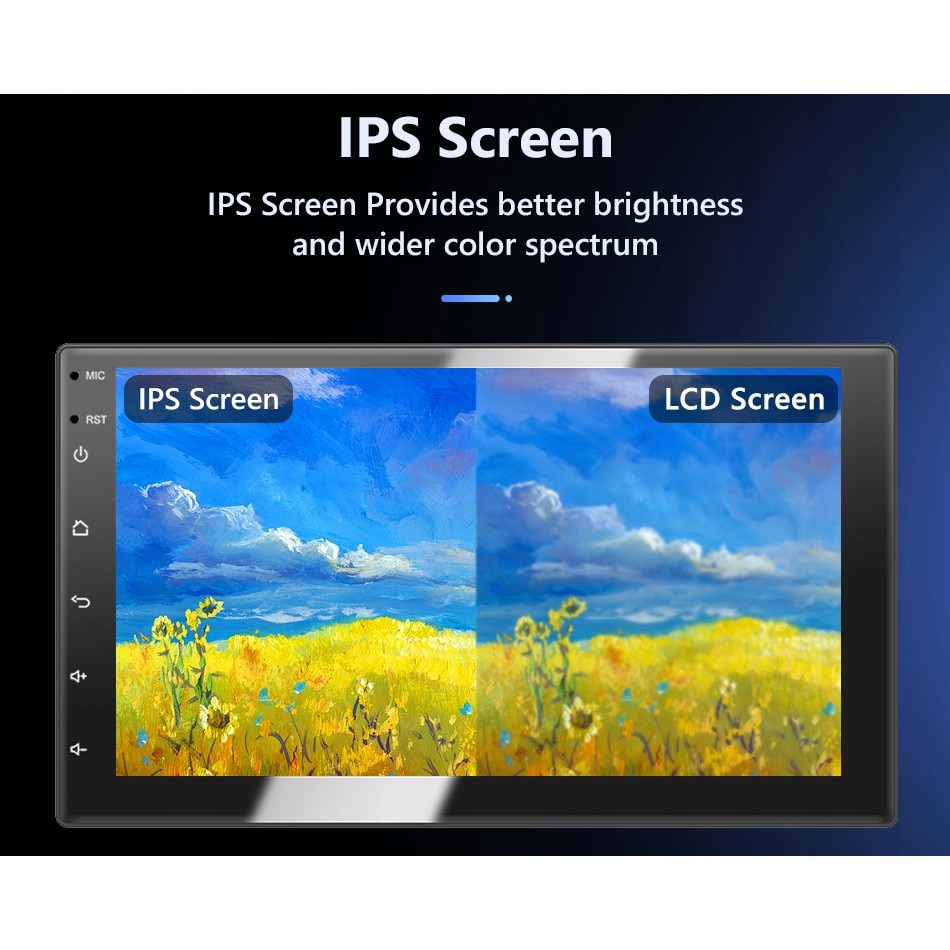 7 Inch Ram Screen Navigatie Universala 2 DIN Android, Ecran de 7 Inch, 2GB RAM + 32GB ROM ...