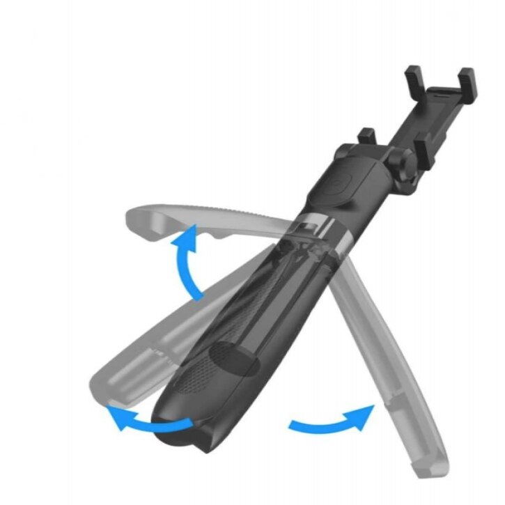 Selfie stick L01, 1860cm, bluetooth eMAG.ro