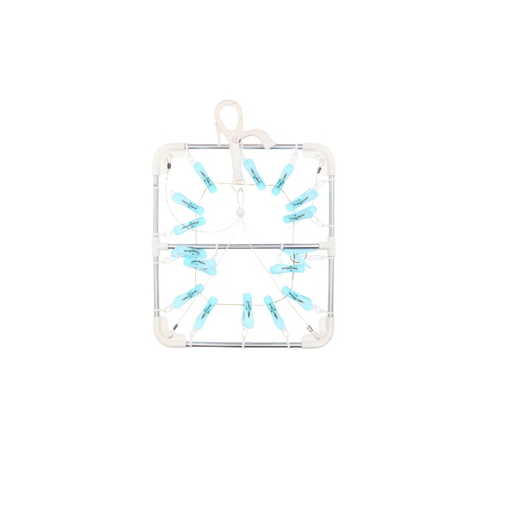 Alumínium és PVC ruhaszárító zokni és fehérnemű 16 akasztóval 35 x 30 cm G Glixicom®