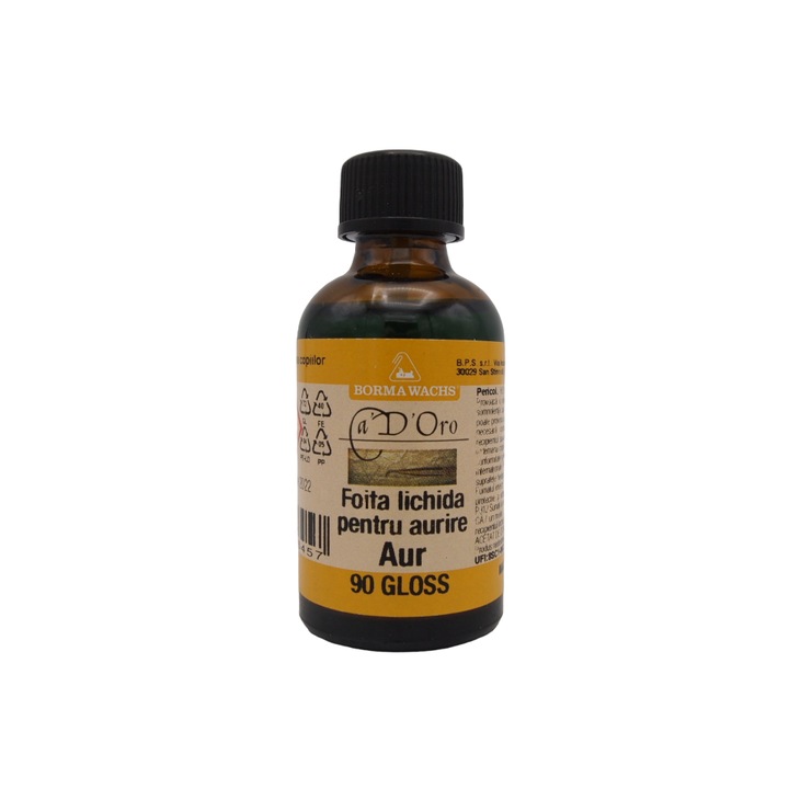 Foita lichida metalica, aur, Borma Wachs, Ritocco Argento, 30 ml, lucios