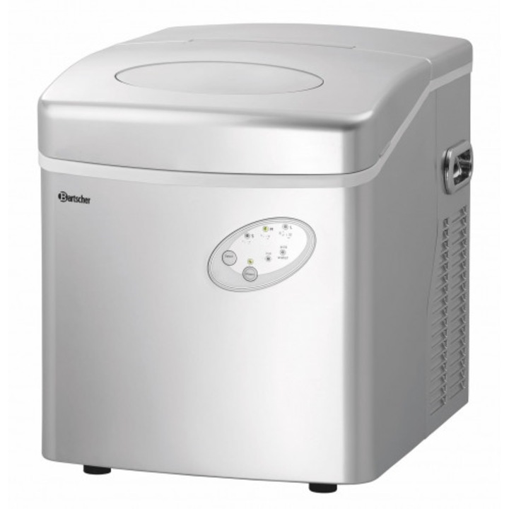 Aparat de gheata Bartscher, Inox, 320 W, 15 kg/ 24h, 37.5x42x41.5 cm, Argintiu