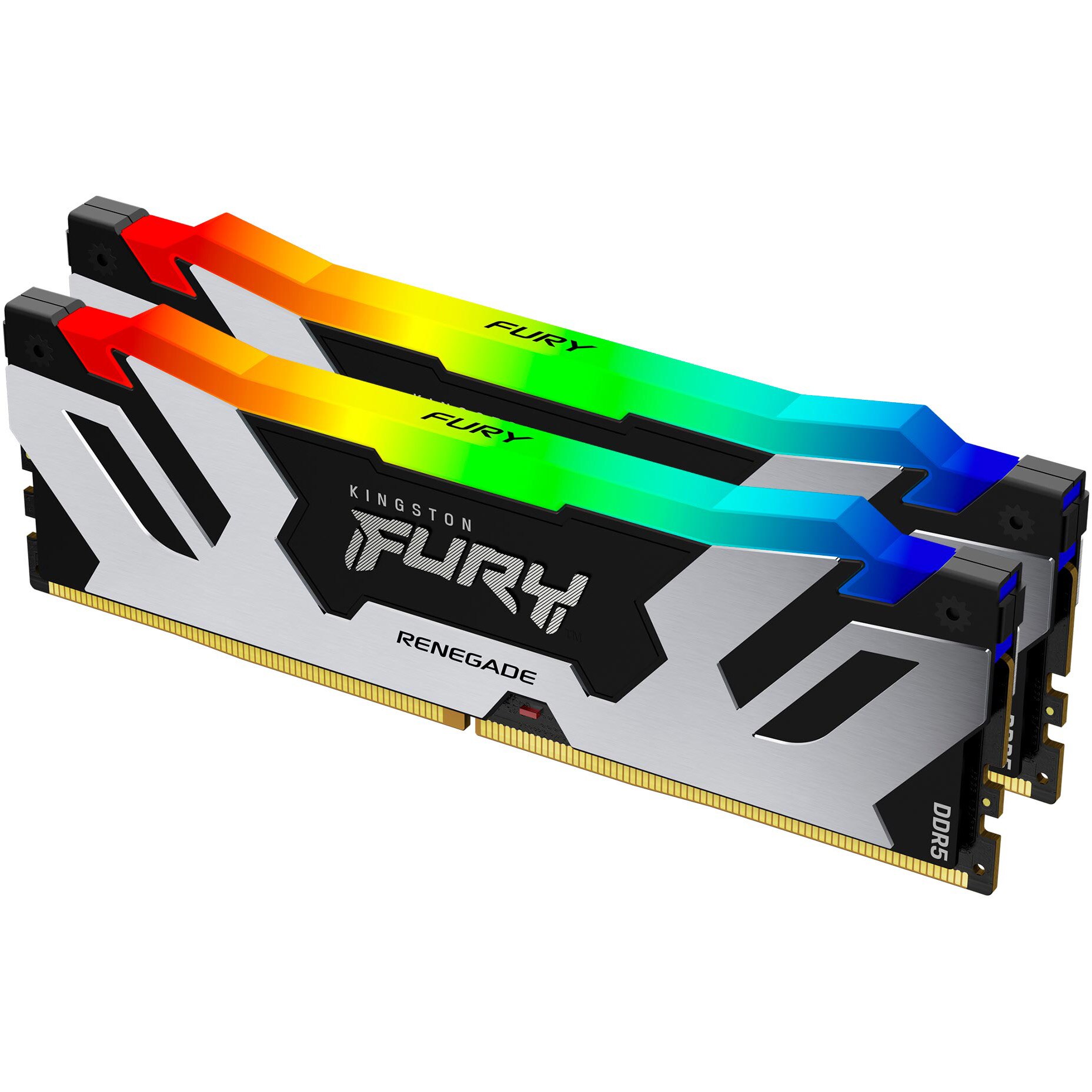 Kingston Fury Renegade memória, 32GB, DDR5, RGB, 6800MHz, CL36, Dual  Channel Kit, Fehér 