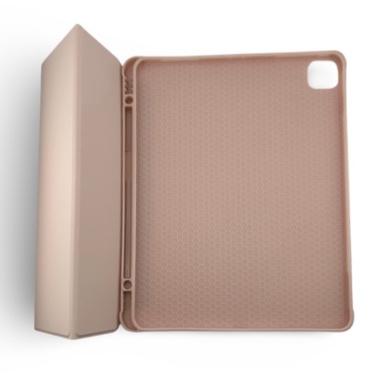 Husa IPad 12.9" (2018-2020), cu suport Apple Pencil, Roz