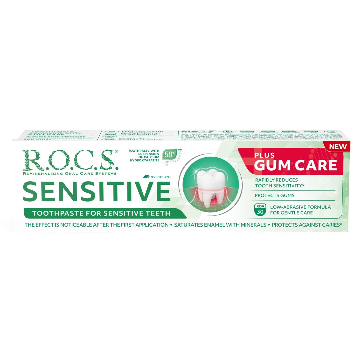 Паста за зъби ROCS Sensitive Plus Gum Care, 94гр - eMAG.bg