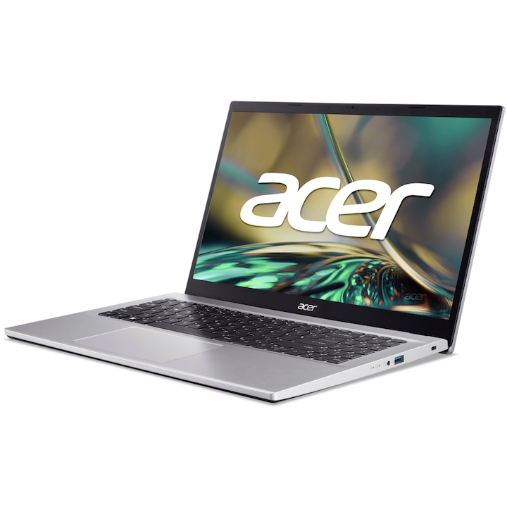 Лаптоп Acer Aspire 3 A315-59-50DK, Intel® Core™ i5-1235U, 15,6", Full HD, 16 GB DDR4, 512 GB SSD, Intel® Iris® Xe Graphics, No OS, Pure Silver