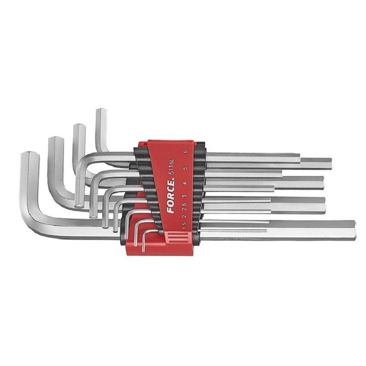 Set chei imbus lungi Force Tools 11 buc