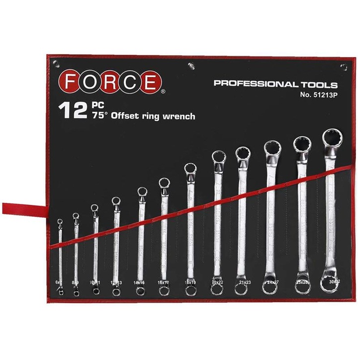 Chei inelare curbate Force Tools 75° 12 buc