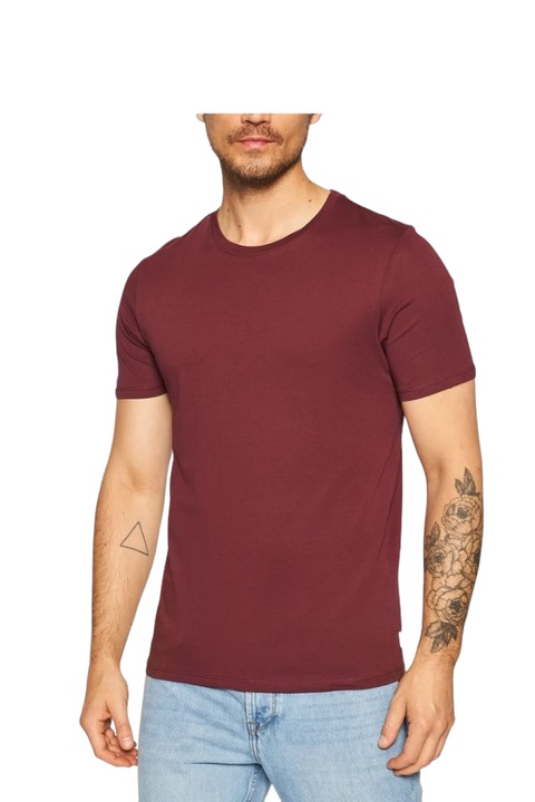 Tricou Barbati Slim Fit, Jack&Jones-Jjeorganic Basic, Visiniu, L